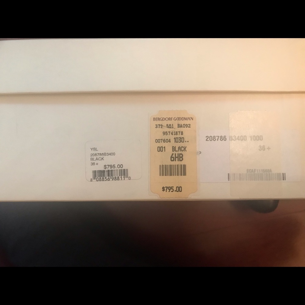 Yves Saint Laurent black pumps